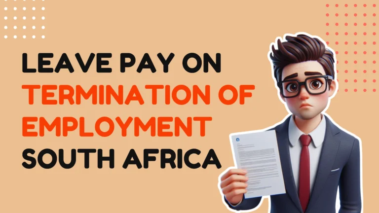 leave pay on termination of employment south africa